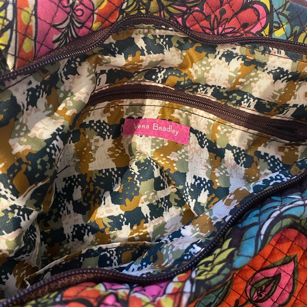 Vera Bradley Hadley East West Tote in Autumn Leaves Pattern - Picture 9 of 9